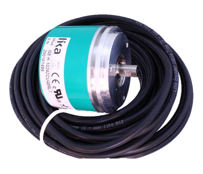 Encoder, Lika, I58-H-1024-ZCU-48-RL7, 7m kabel