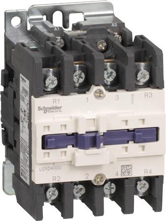 Kontaktor, Schneider, LC1D40008P7, 230VAC, 40A, 18.5kW,2NO/2NC+1NO/1NC