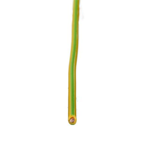 Kabel, RK, 10.0mm, grön/gul, 100m